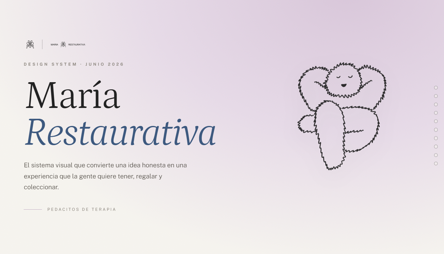 María Restaurativa — Design System